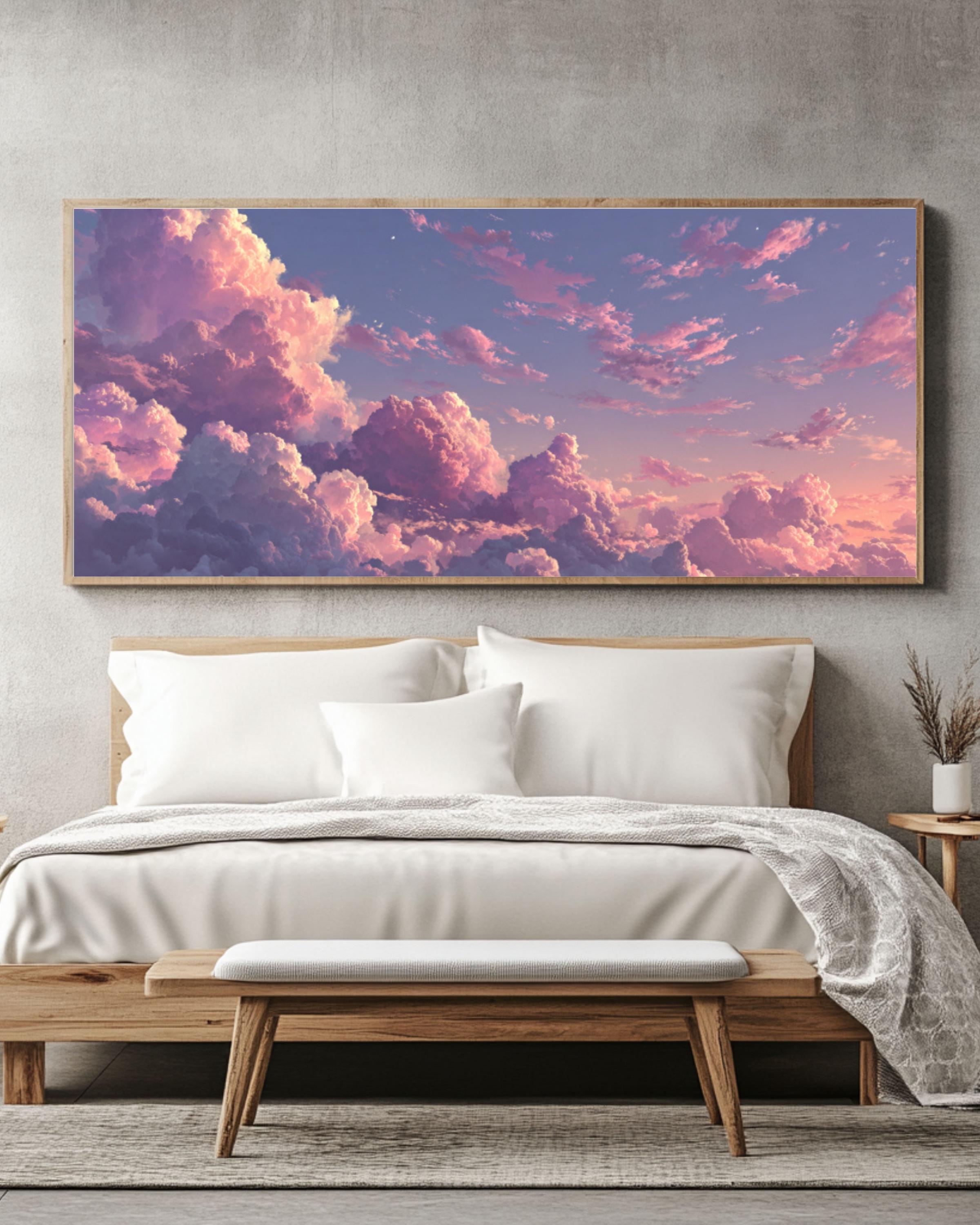 Pastel Anime Cloud Art | Pink & Purple Sky