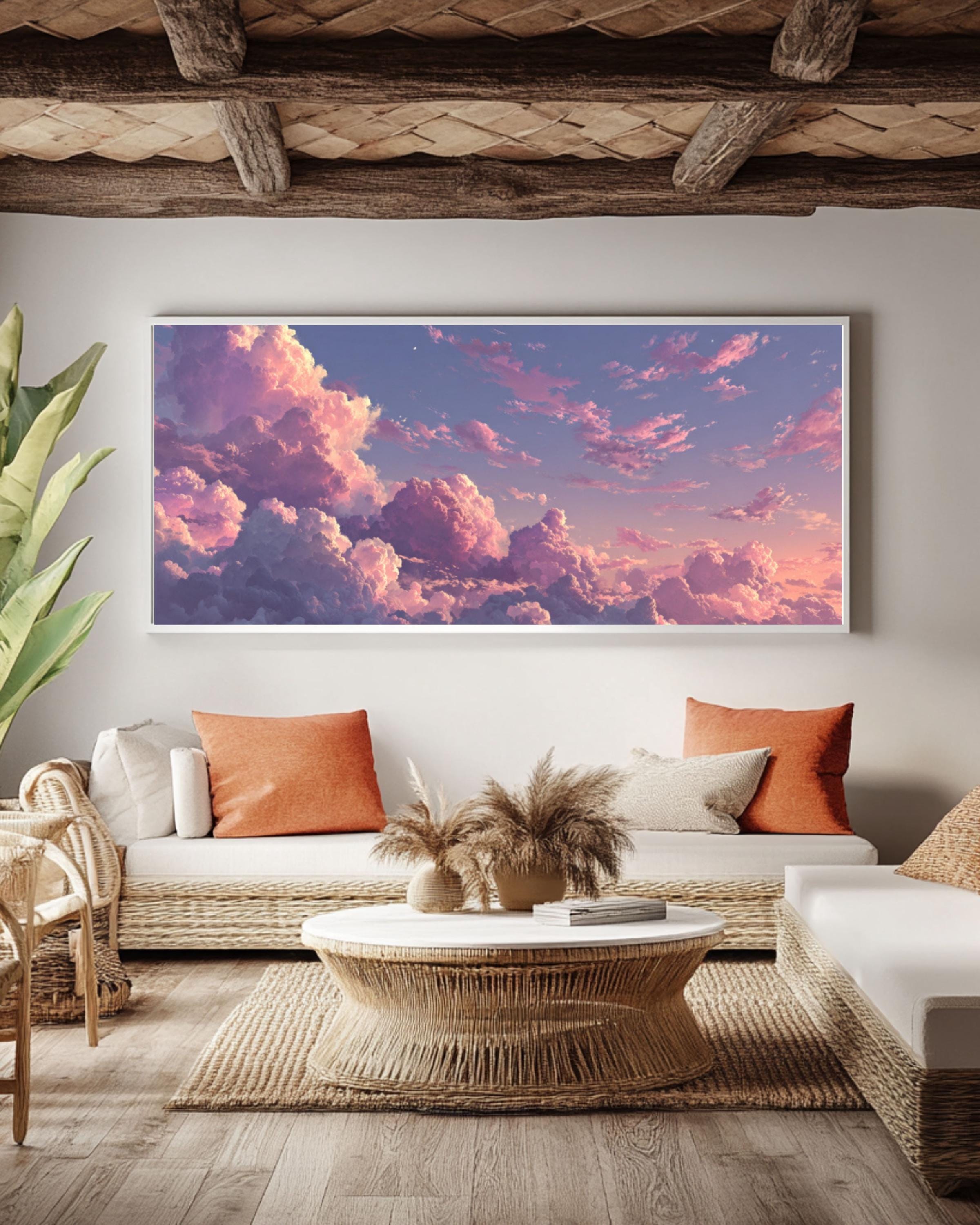 Pastel Anime Cloud Art | Pink & Purple Sky