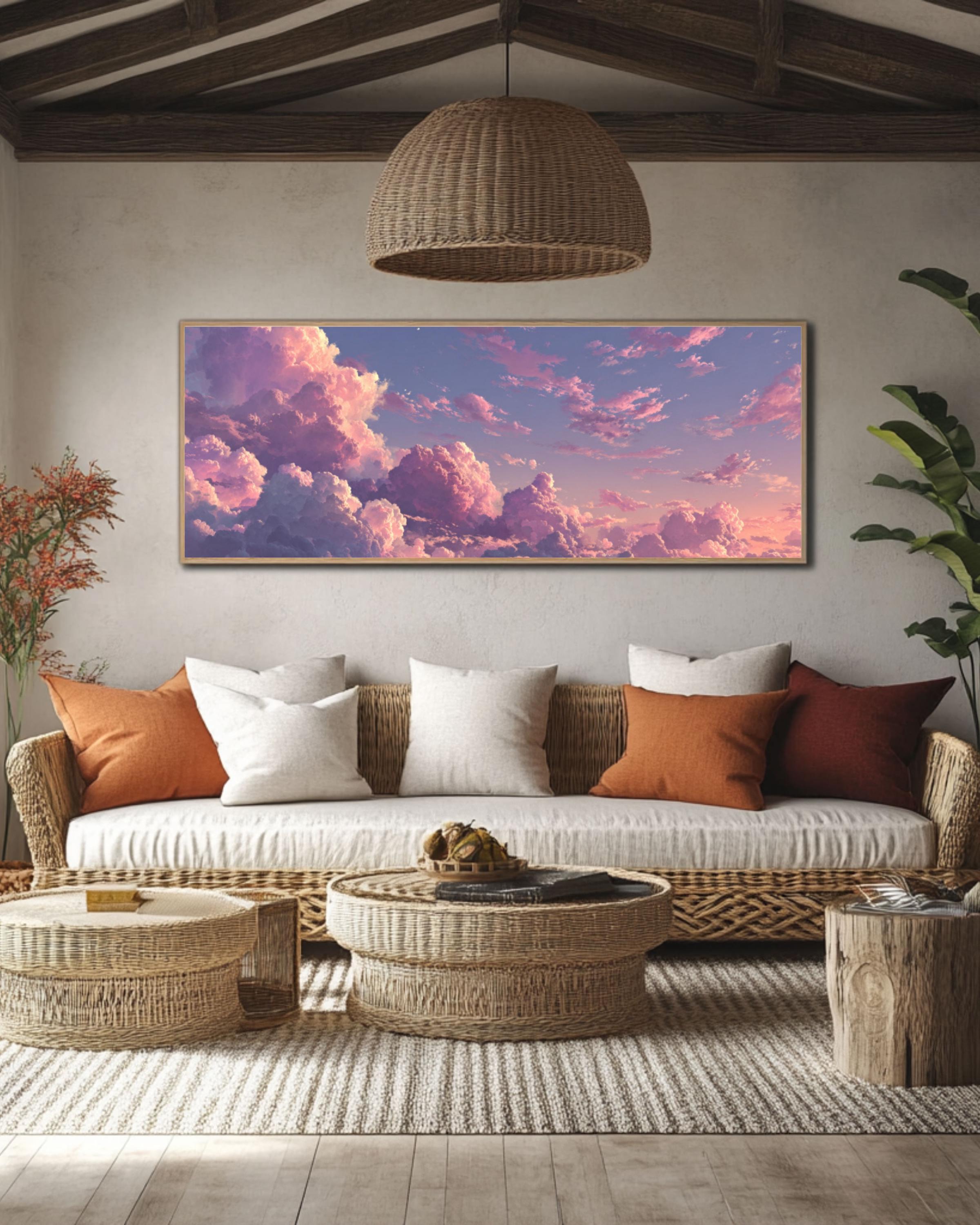 Pastel Anime Cloud Art | Pink & Purple Sky