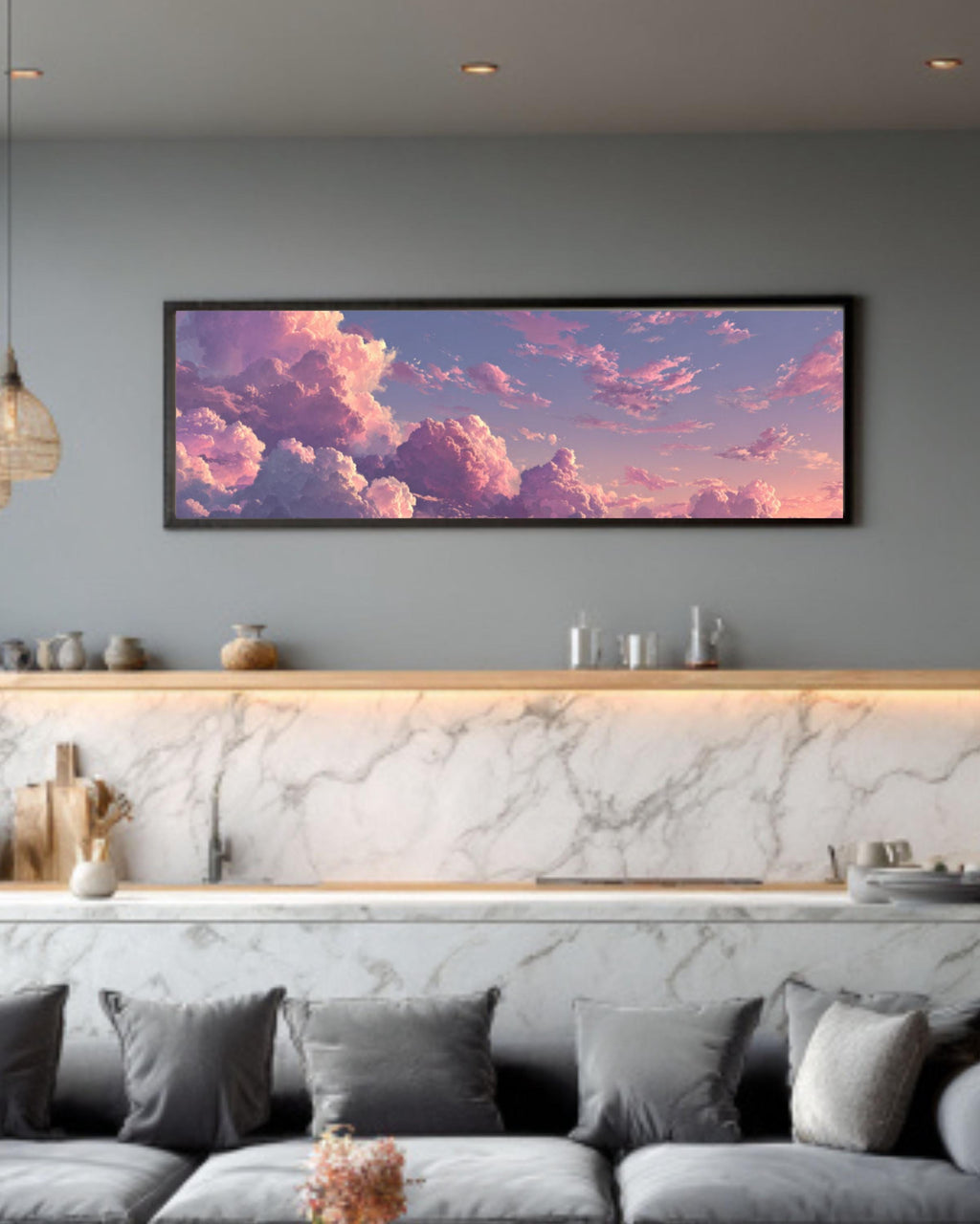 Pastel Anime Cloud Art | Pink & Purple Sky