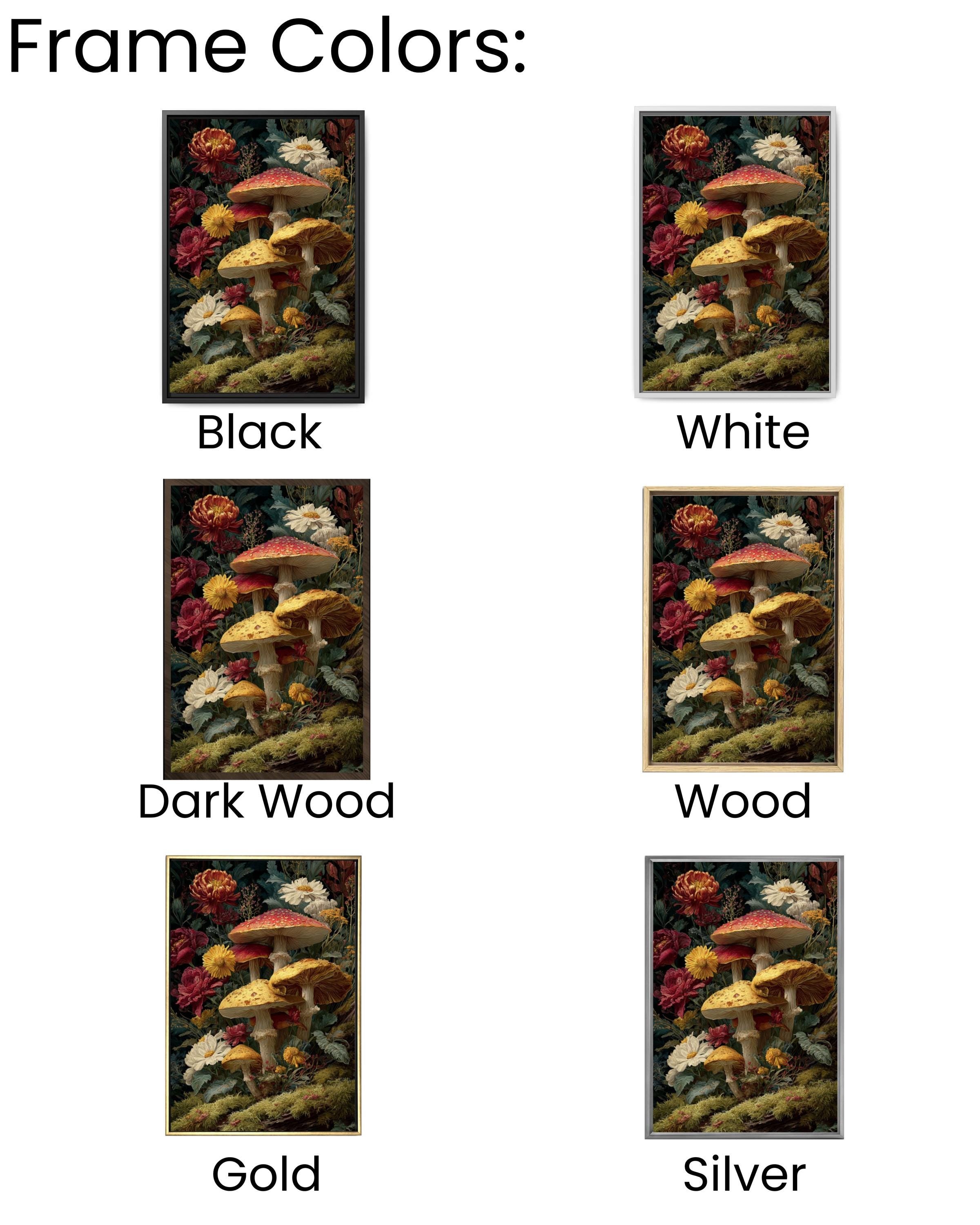 Forestcore Mushroom Art â€“ Baroque Chiaroscuro Canvas Print Canvas Wall Art Print – Premium Home Decor