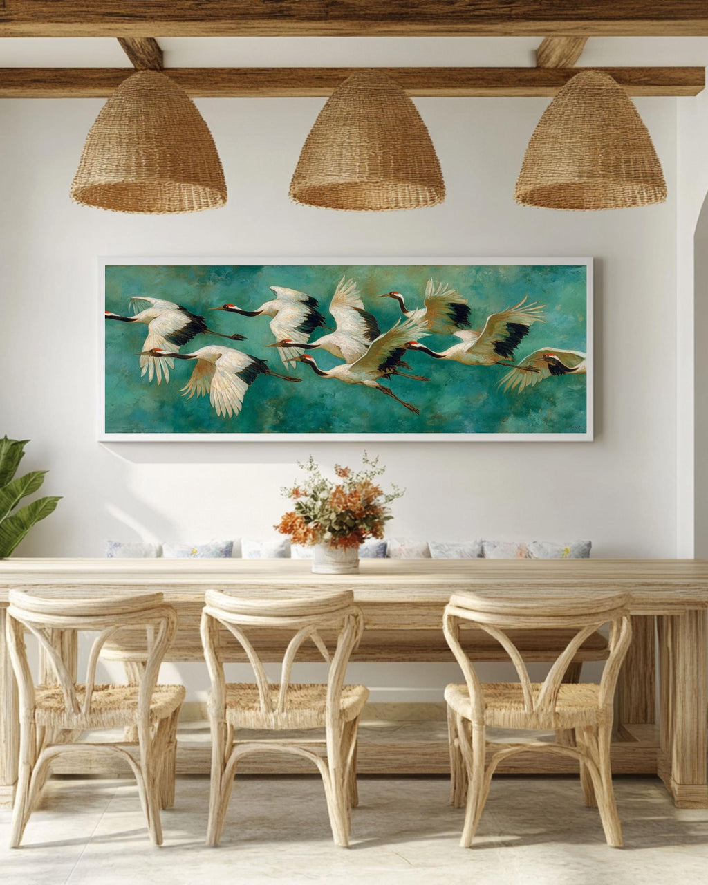 Matisse Red-Crowned Cranes Canvas – Modern Art, Birds in Flight