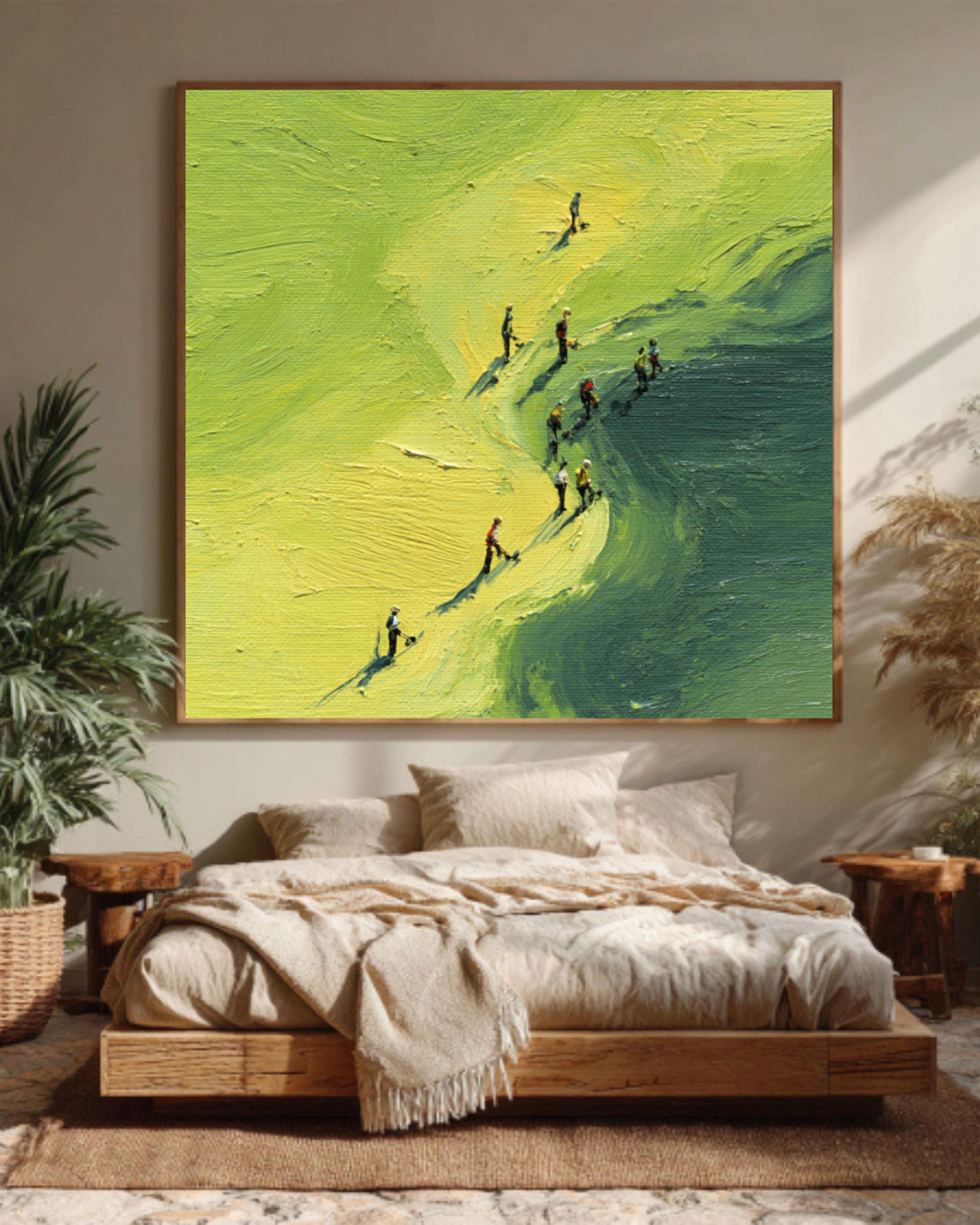 Miniature Golfers Surreal Canvas Art | Dali Style