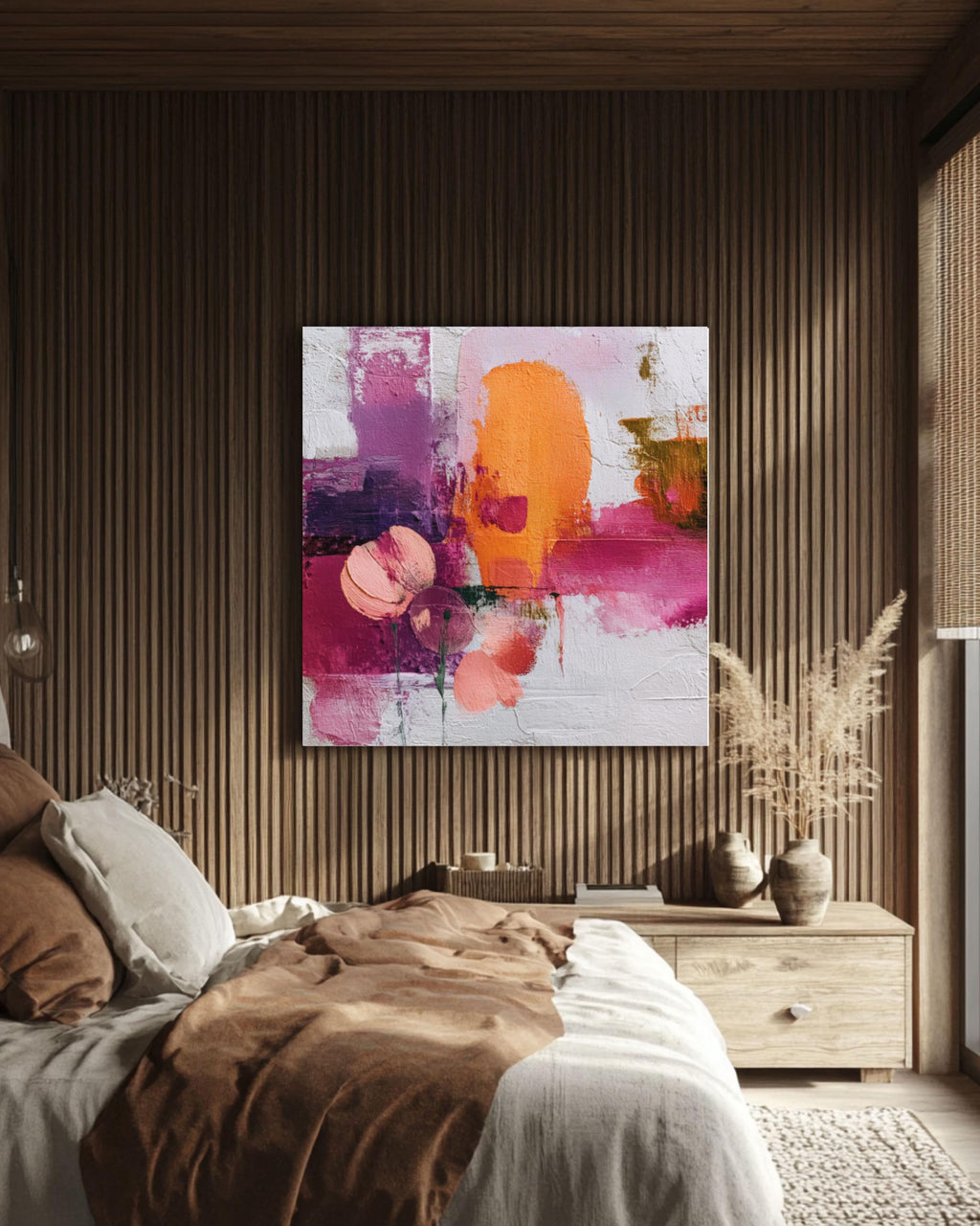 Peach Blossom Abstract Wall Art – Rothko-Inspired Color Field Print