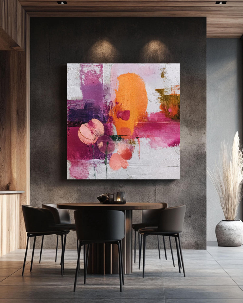 Peach Blossom Abstract Wall Art – Rothko-Inspired Color Field Print