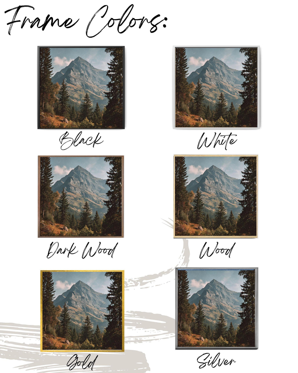 Autumn Mountain Landscape Canvas – Glacier Peak Vintage Print