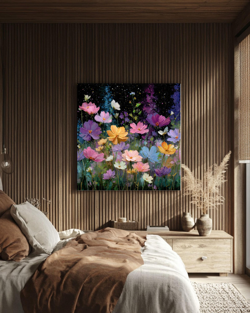 Pastel Wildflower Garden Art – Whimsical Nursery Print