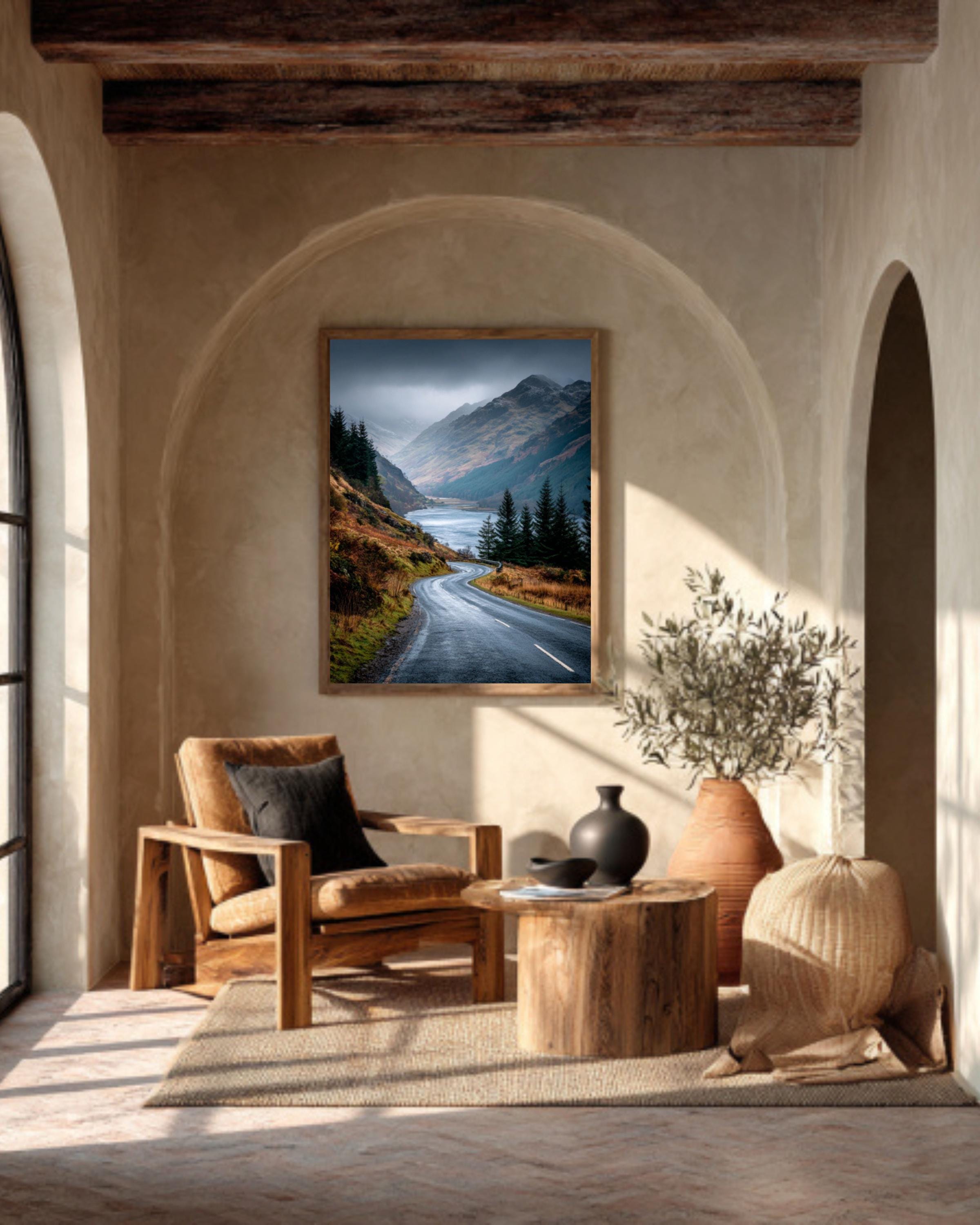 Misty Loch in Scottish Highlands – Canvas Landscape Print