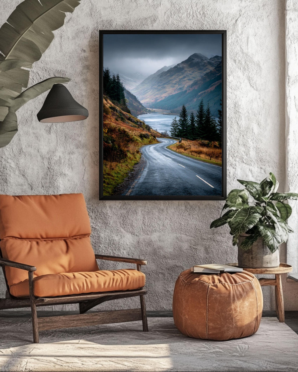 Misty Loch in Scottish Highlands – Canvas Landscape Print