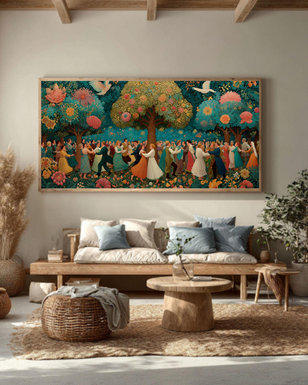Shabbat Celebration Canvas Art | Singing & Dancing