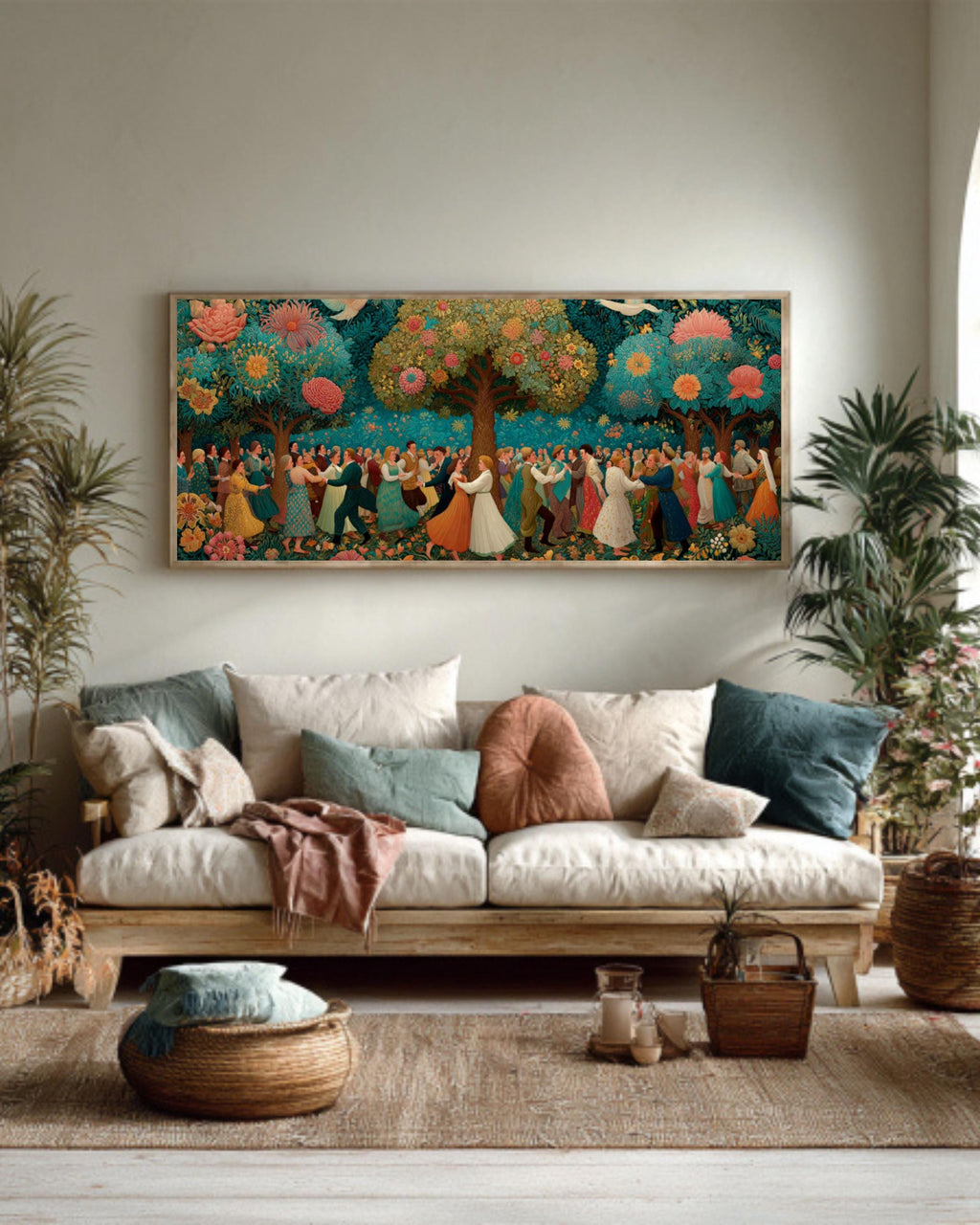 Shabbat Celebration Canvas Art | Singing & Dancing