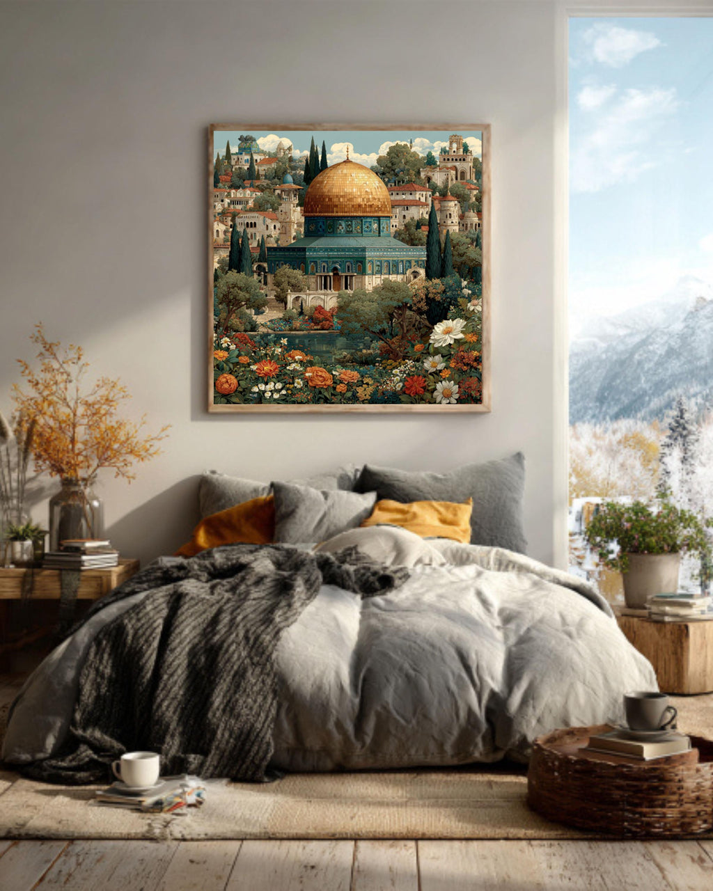 Dome of the Rock Art | Jerusalem Old City Illustration