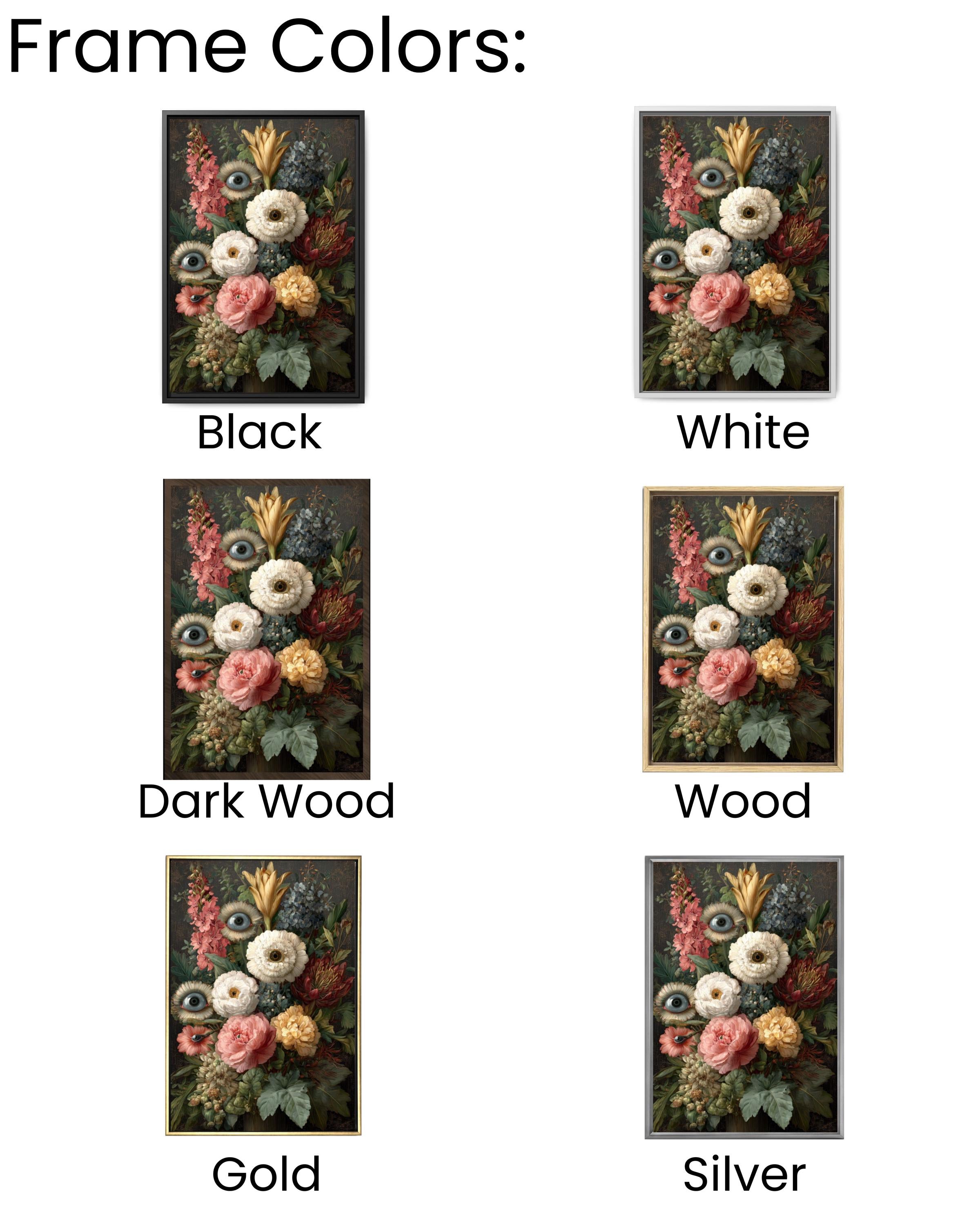 Victorian Eye Flower Art | Dark Gothic