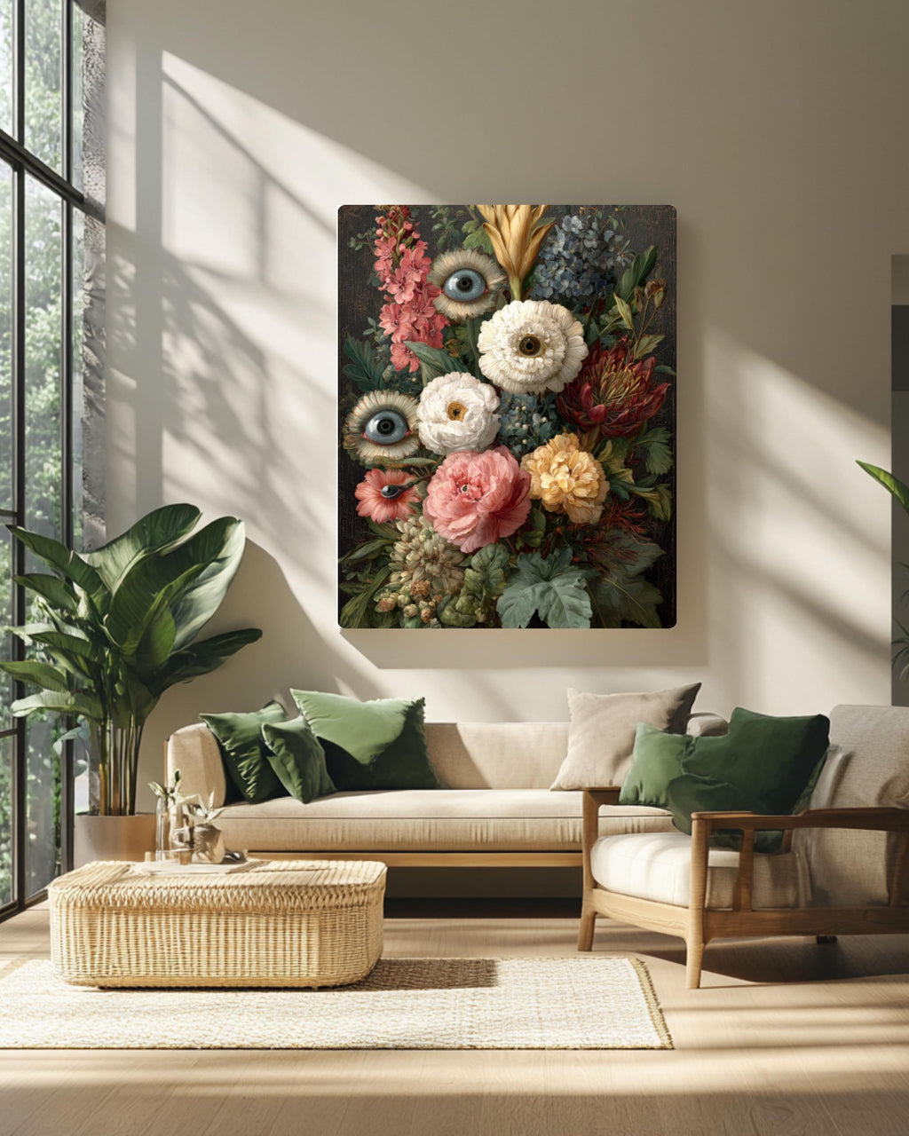 Victorian Eye Flower Art | Dark Gothic