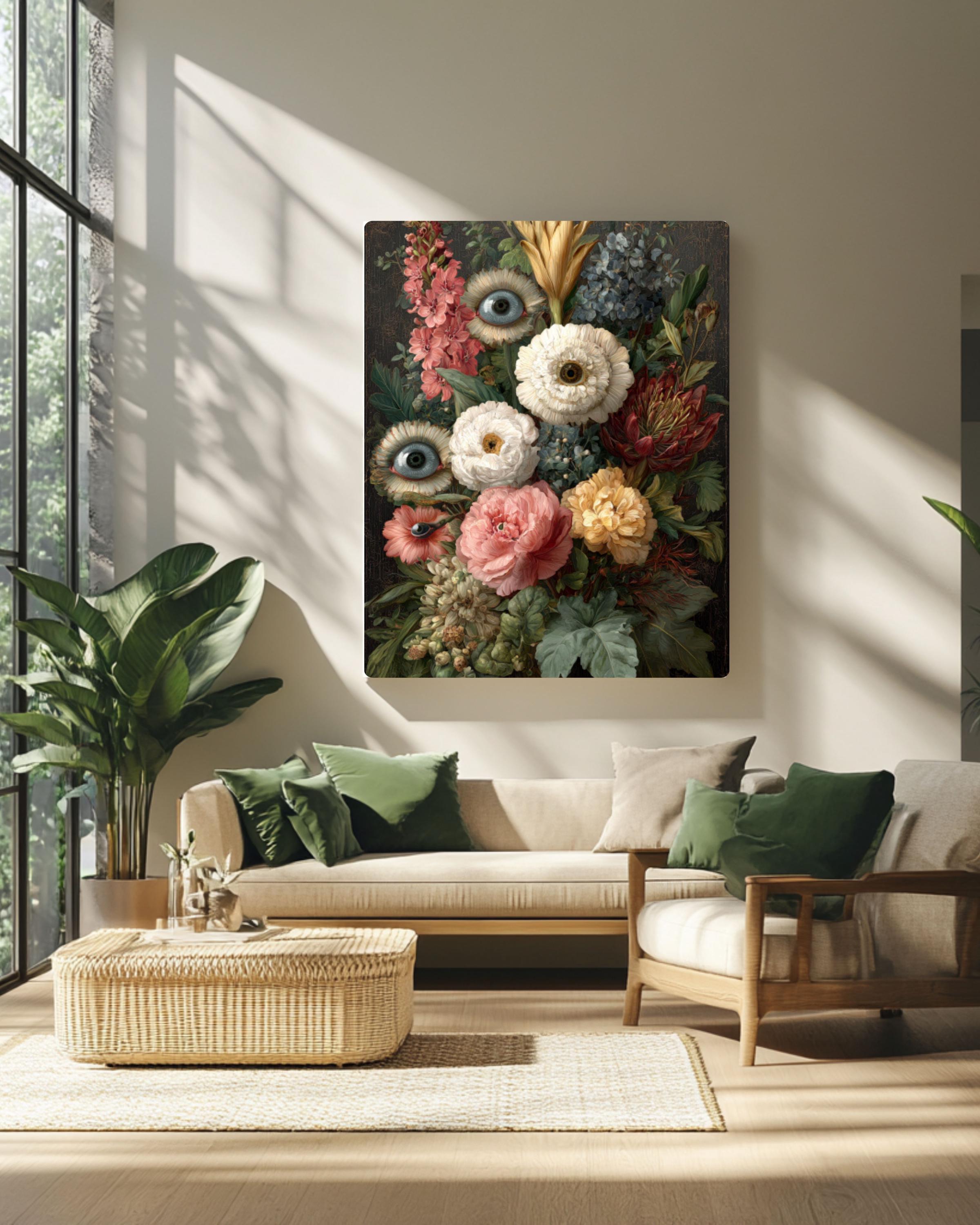 Victorian Eye Flower Art | Dark Gothic
