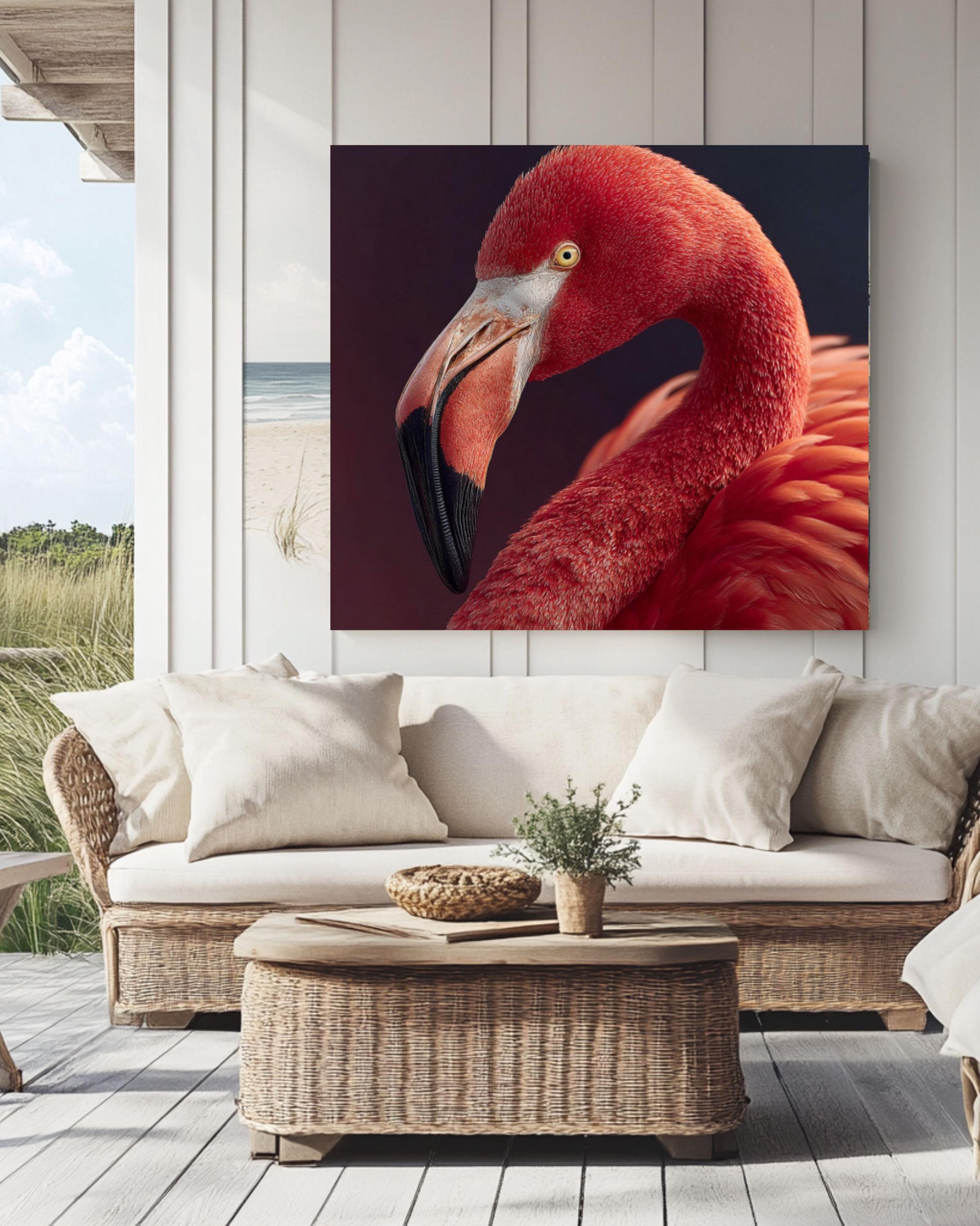 Pink Flamingo Portrait | Elegant Animal Photography