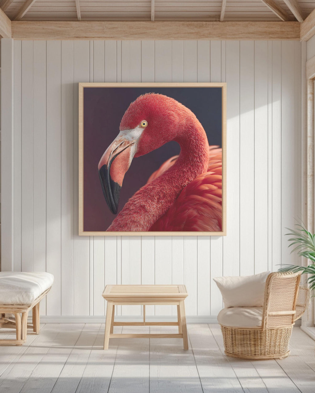 Pink Flamingo Portrait | Elegant Animal Photography