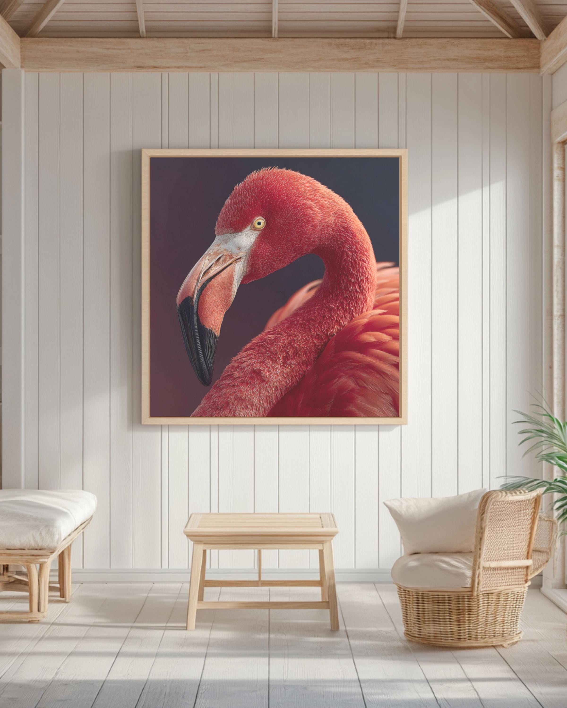 Pink Flamingo Portrait | Elegant Animal Photography