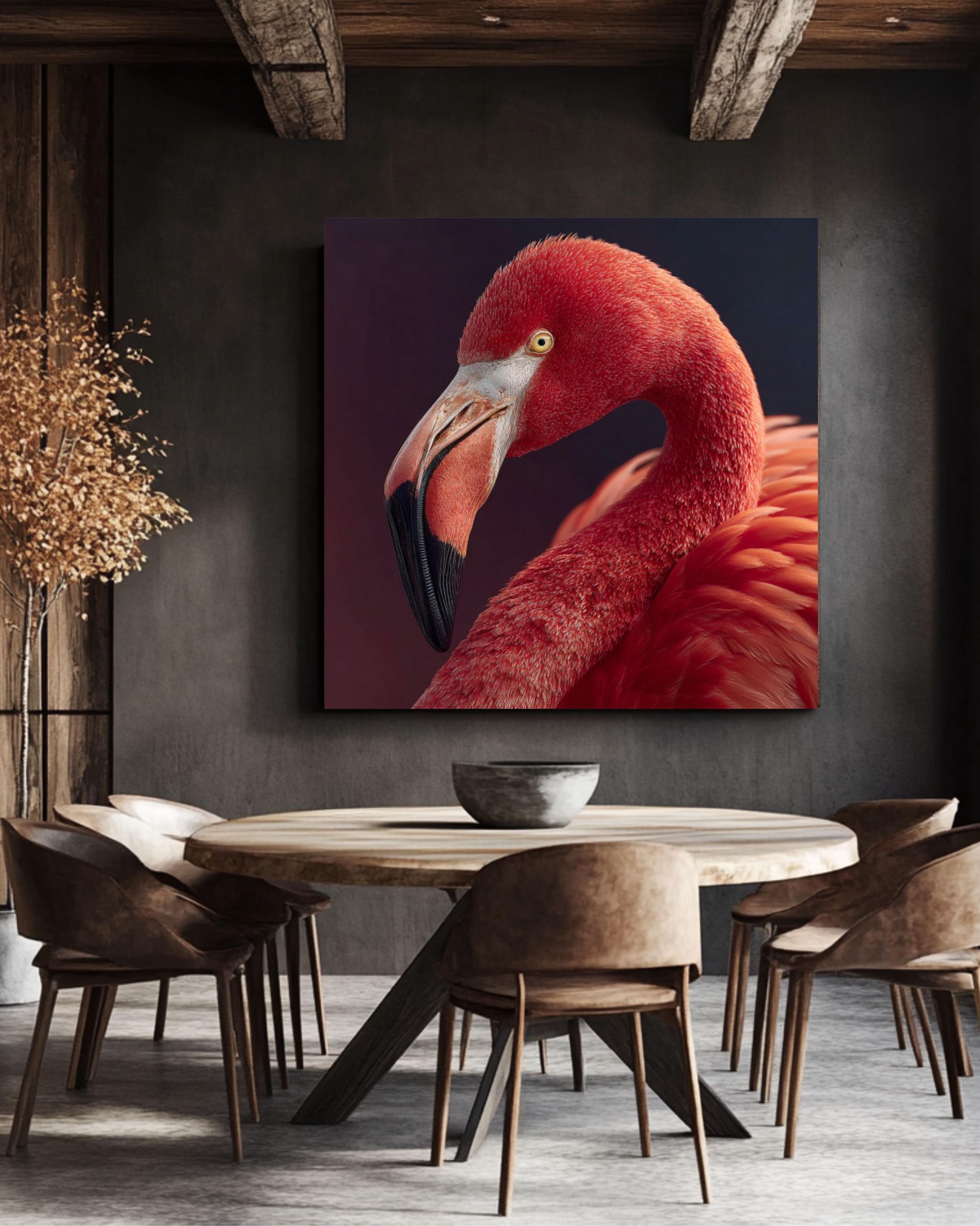 Pink Flamingo Portrait | Elegant Animal Photography