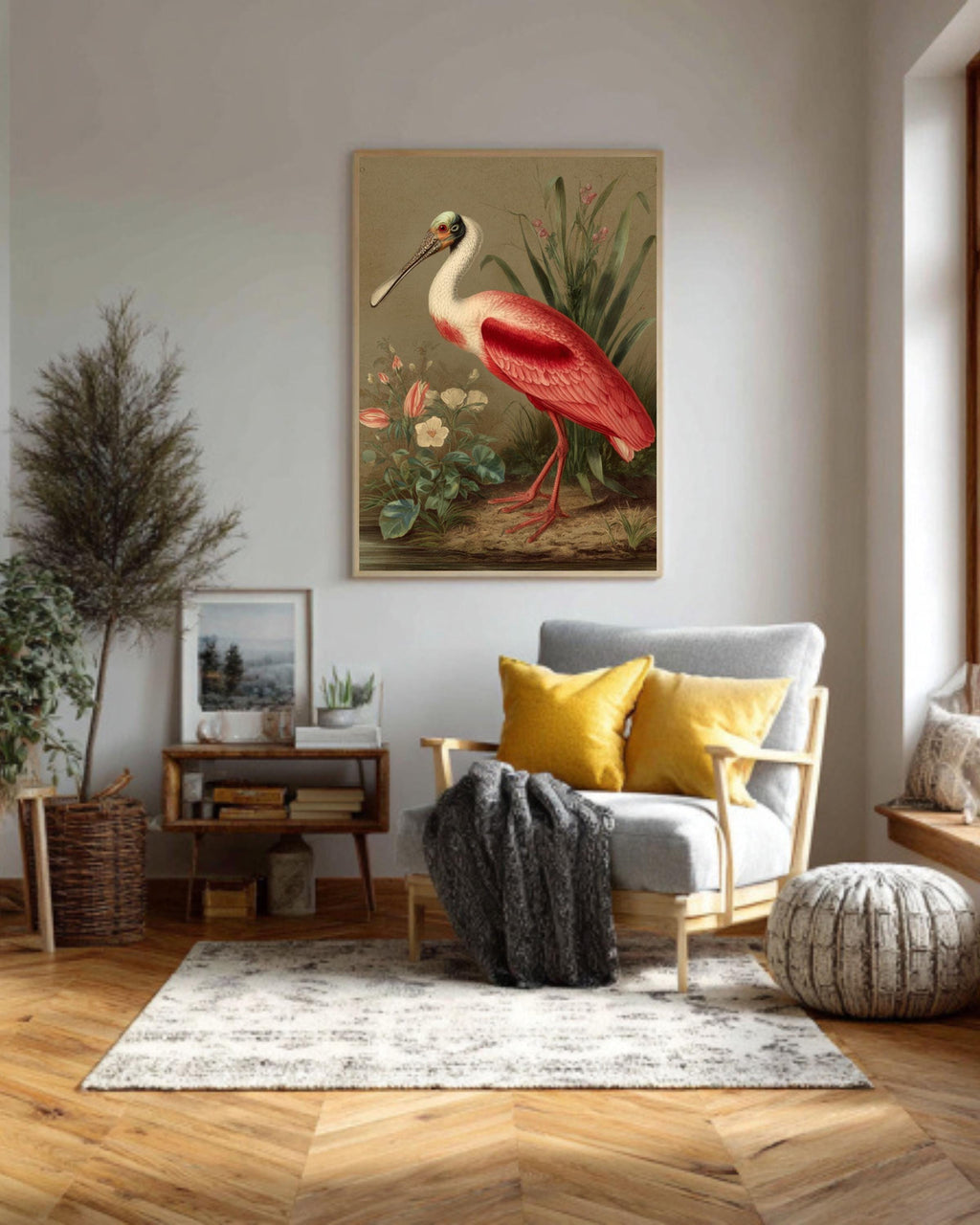 Roseate Spoonbill Bird Art | Wildlife Coastal