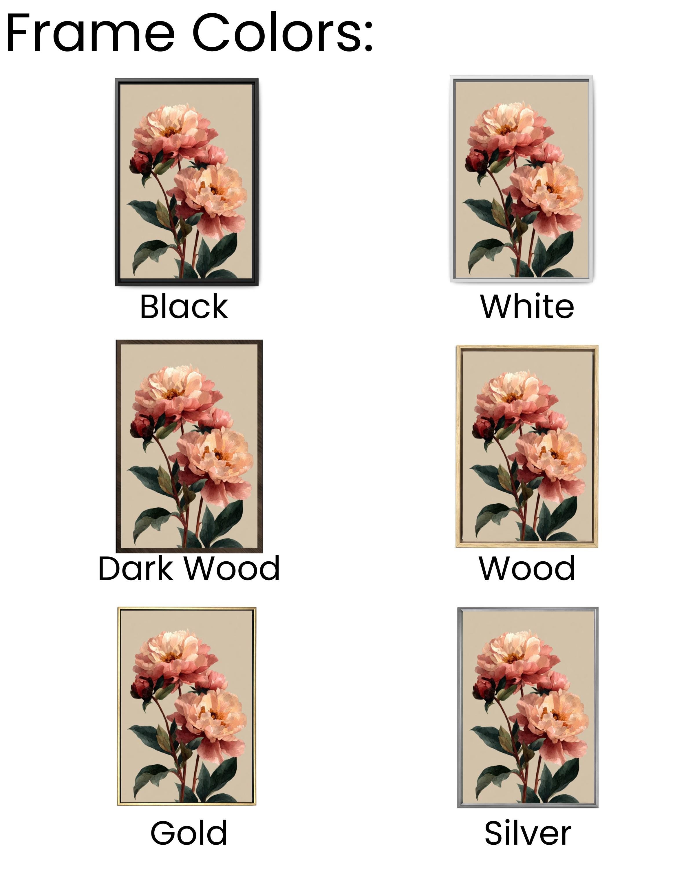 Blush Peony Watercolor Painting: Floral Wall Art Poster, Canvas or Framed Canvas Wall Art Print – Premium Home Decor