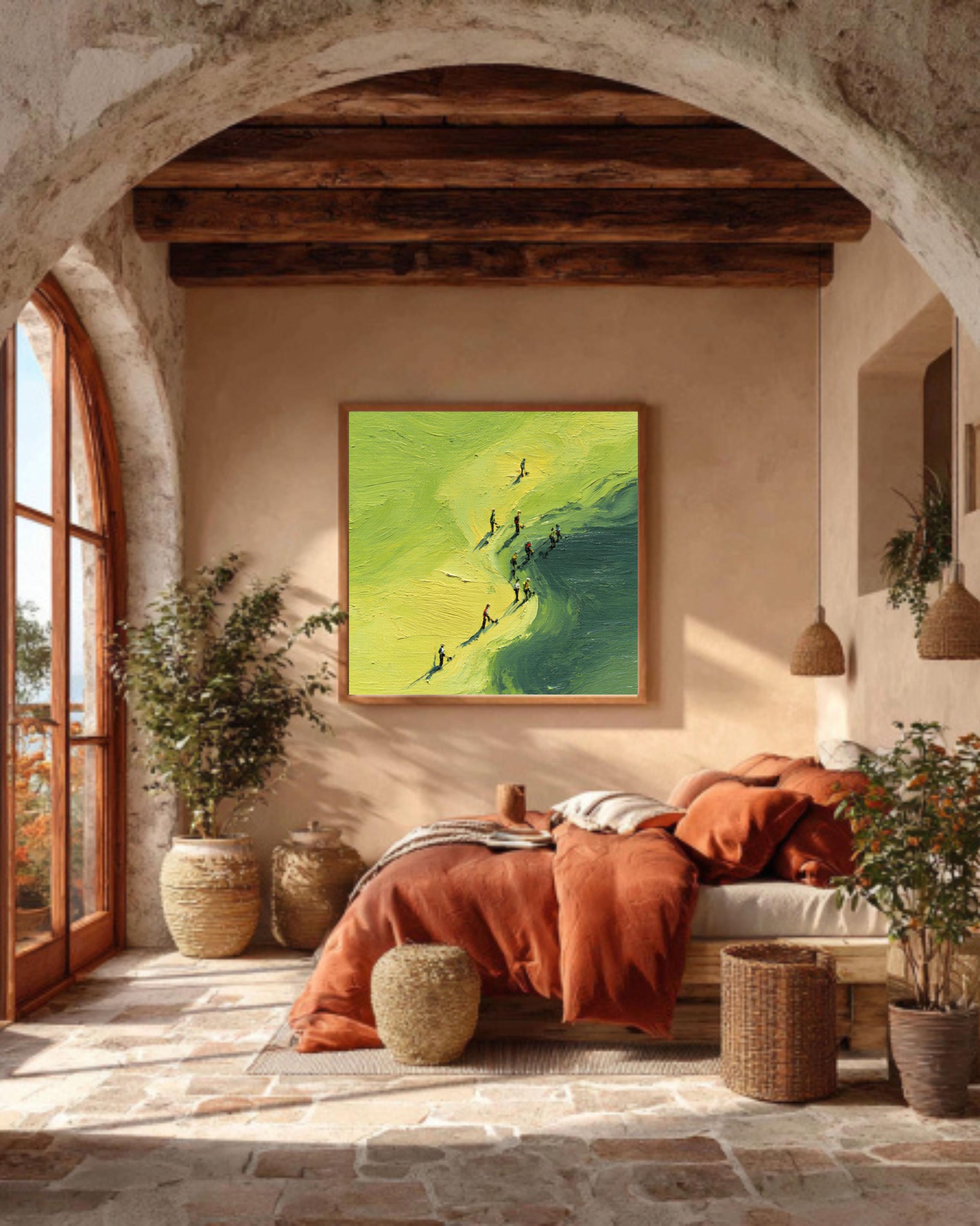 Miniature Golfers Surreal Canvas Art | Dali Style