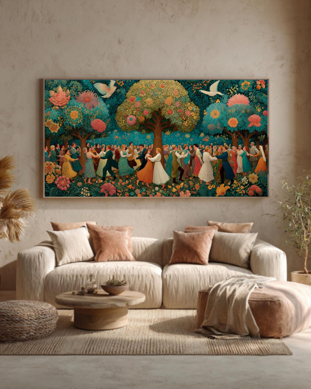 Shabbat Celebration Canvas Art | Singing & Dancing