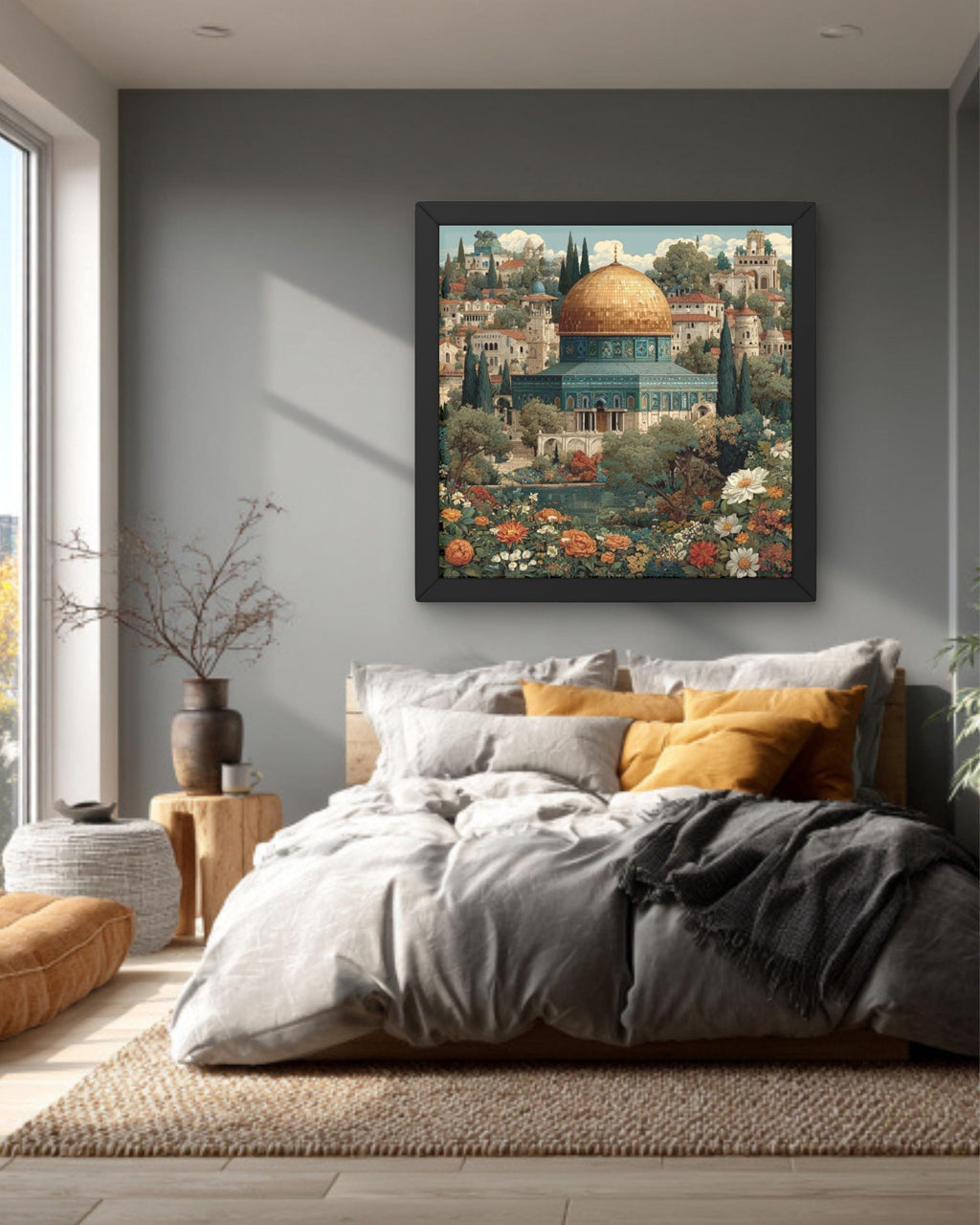 Dome of the Rock Art | Jerusalem Old City Illustration