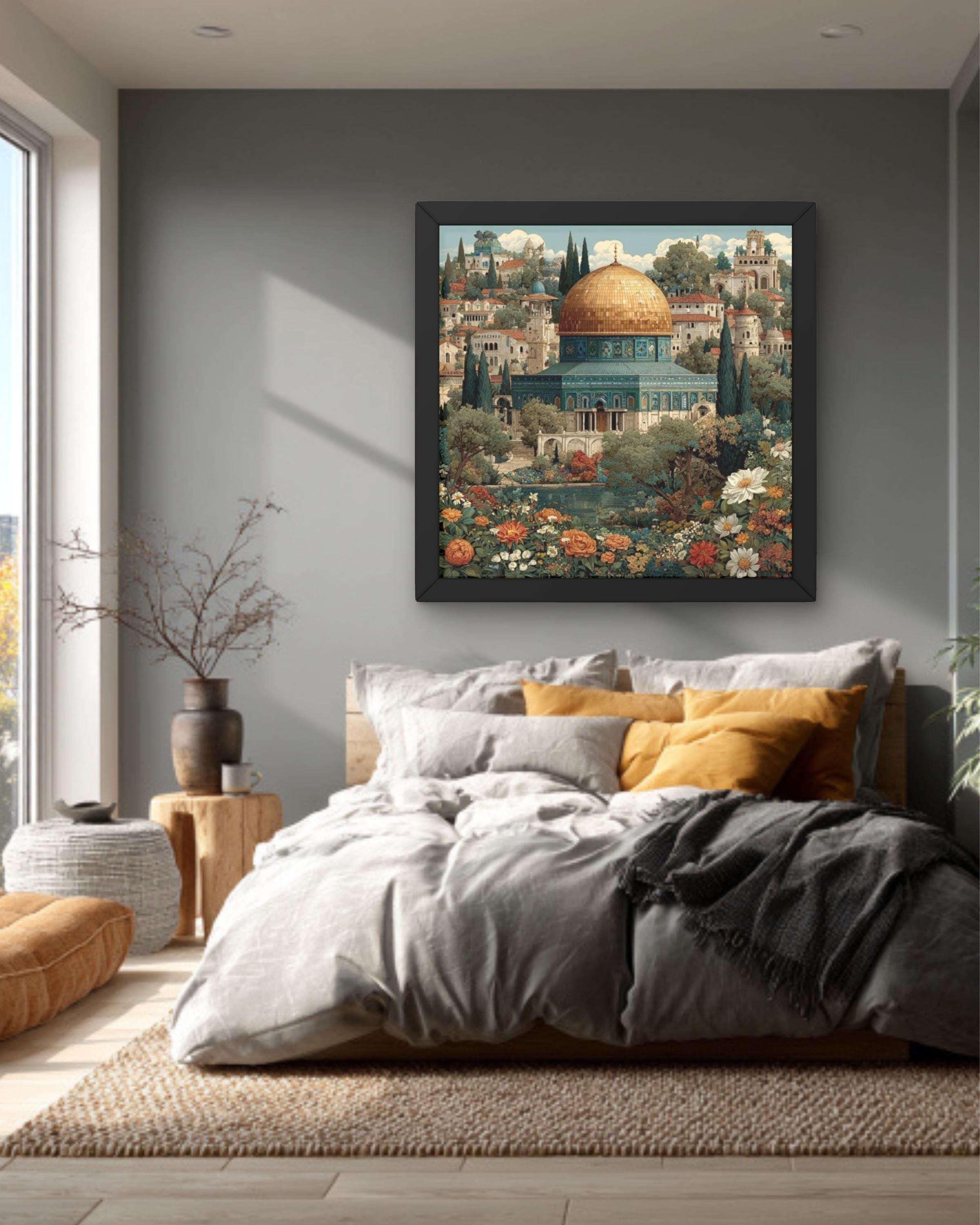 Dome of the Rock Art | Jerusalem Old City Illustration