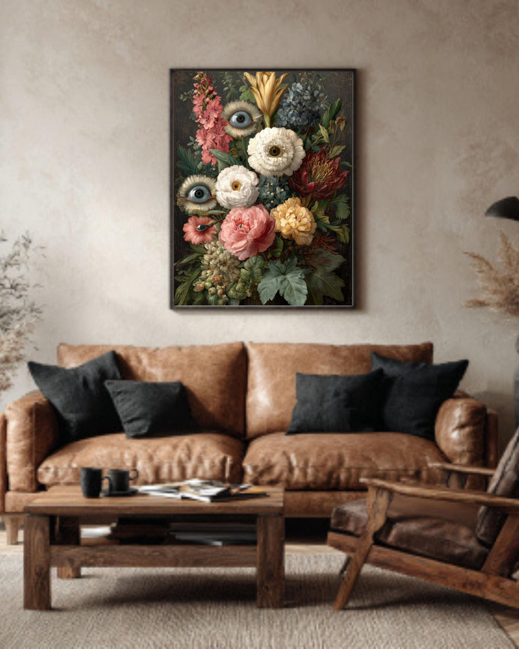 Victorian Eye Flower Art | Dark Gothic