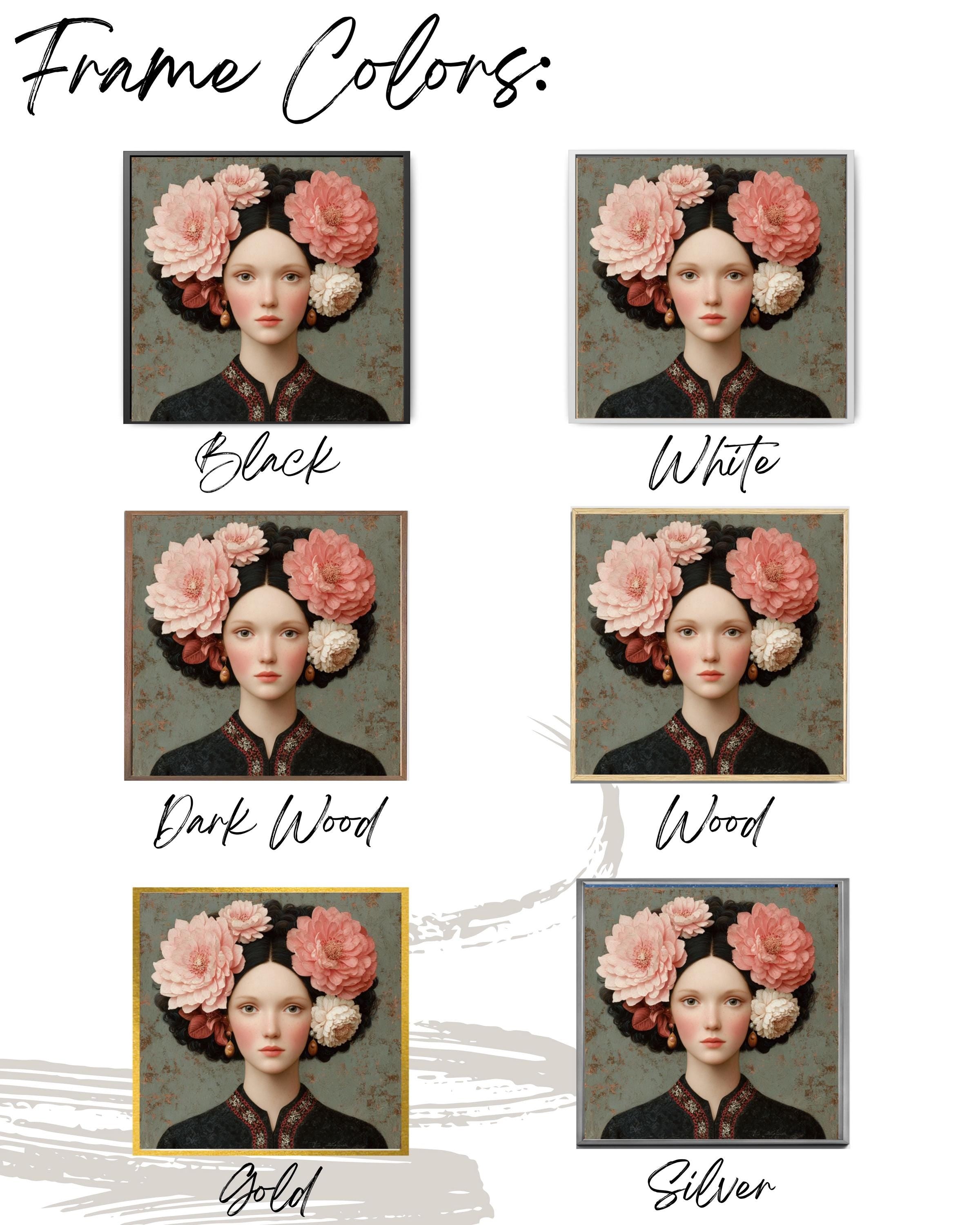 Floral Headpiece Woman Portrait | Elegant Feminine