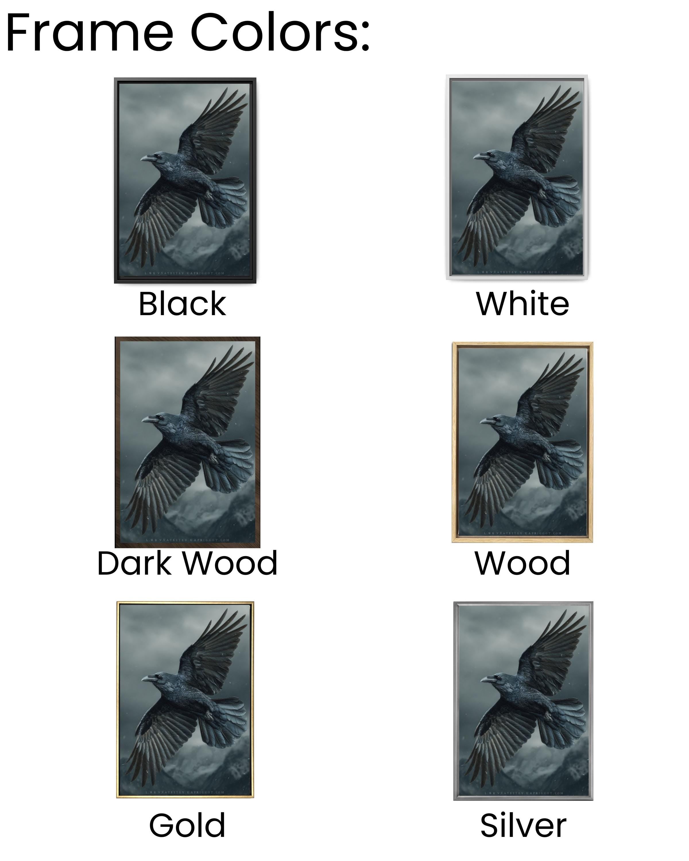 Mystic Raven Art Print | Dark Fantasy Storm