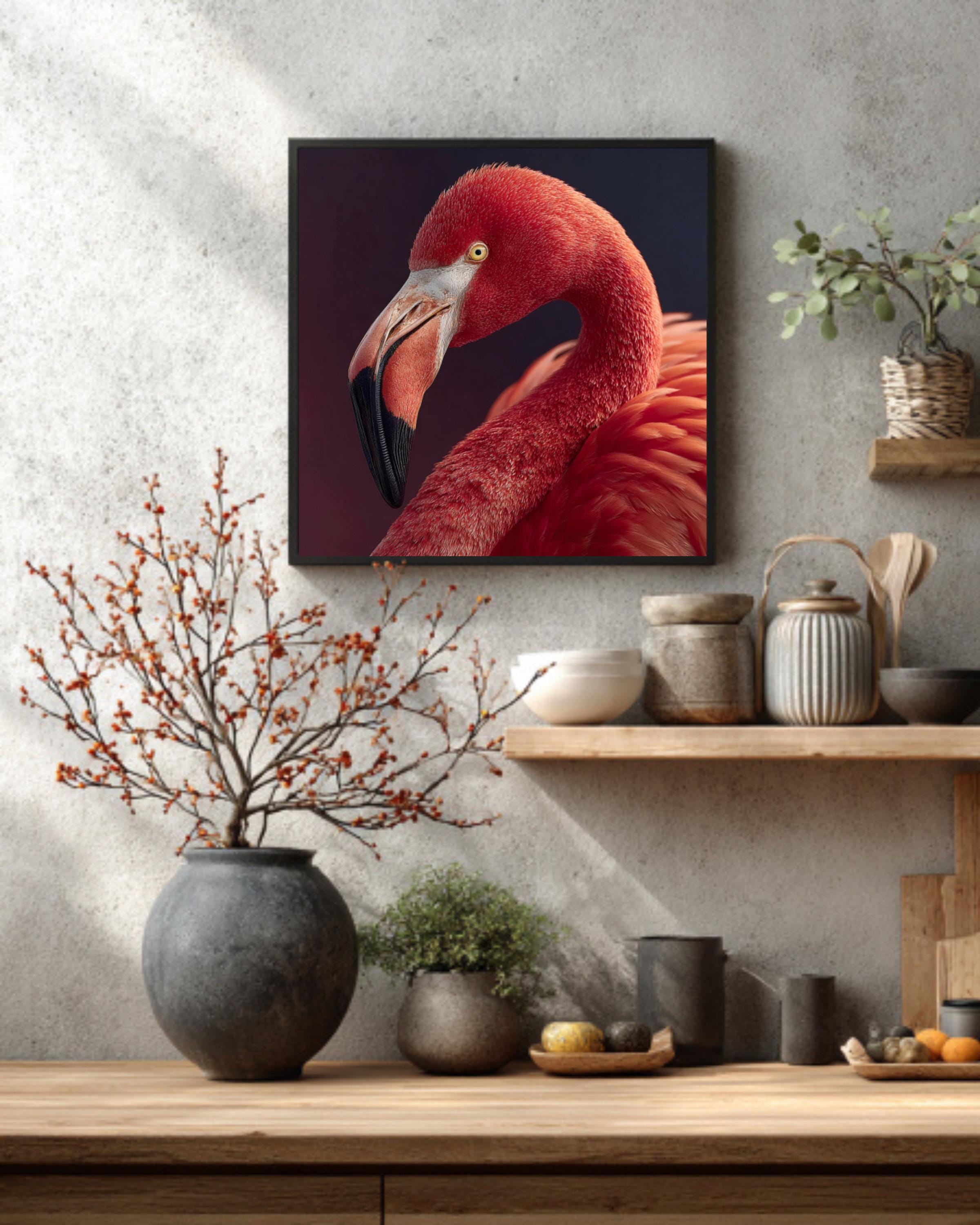 Pink Flamingo Portrait | Elegant Animal Photography