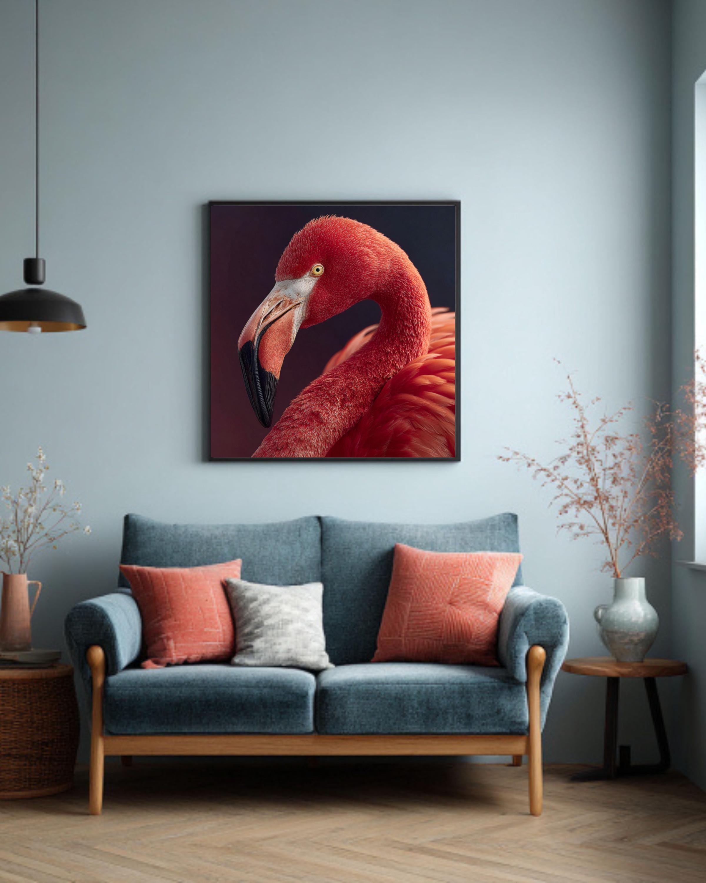 Pink Flamingo Portrait | Elegant Animal Photography